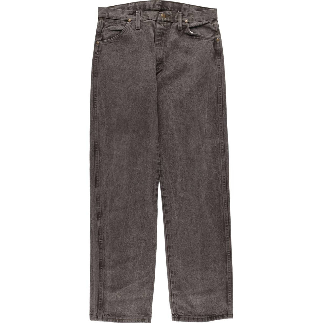 Wrangler Black Denim Straight Denim Pants Men's W32 cotton black type Vintage Second Hand
