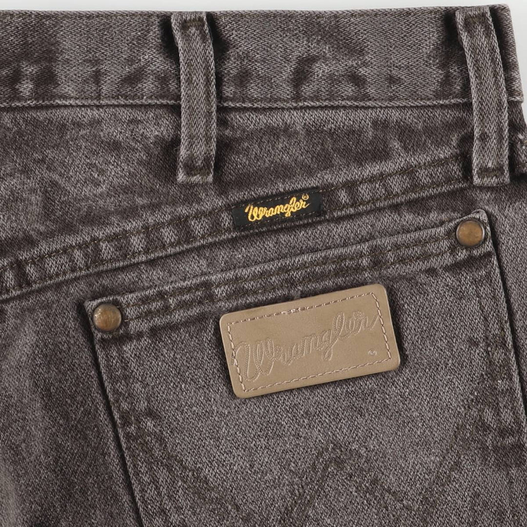 Wrangler Black Denim Straight Denim Pants Men's W32 cotton black type Vintage Second Hand