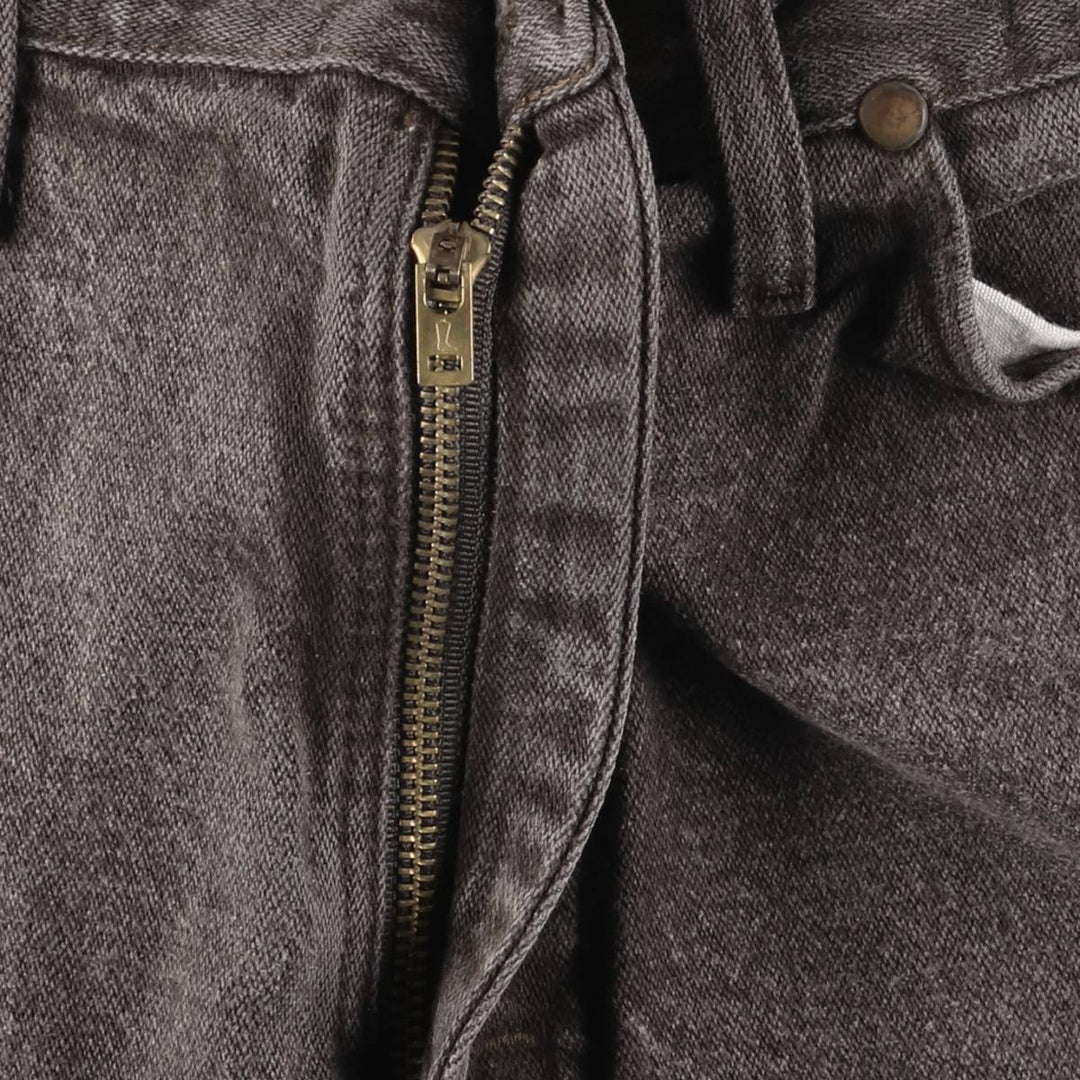 Wrangler Black Denim Straight Denim Pants Men's W32 cotton black type Vintage Second Hand