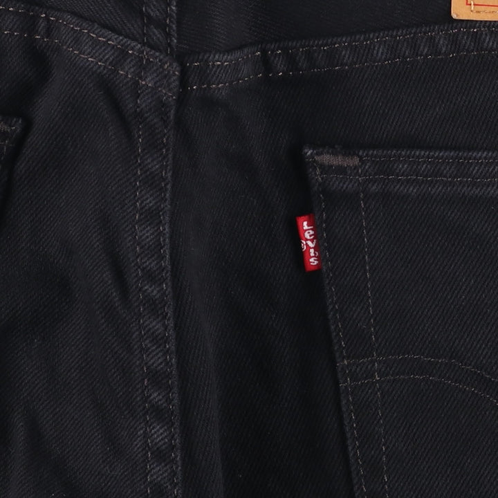 Levi's 505 Black Denim Tapered Denim Pants for Men, W34 equivalent cotton black type Vintage Second Hand