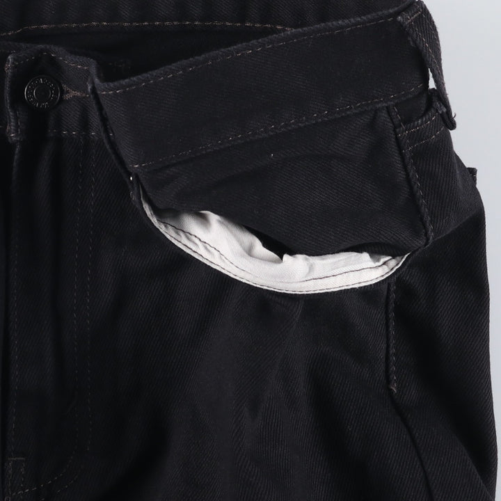 Levi's 505 Black Denim Tapered Denim Pants for Men, W34 equivalent cotton black type Vintage Second Hand