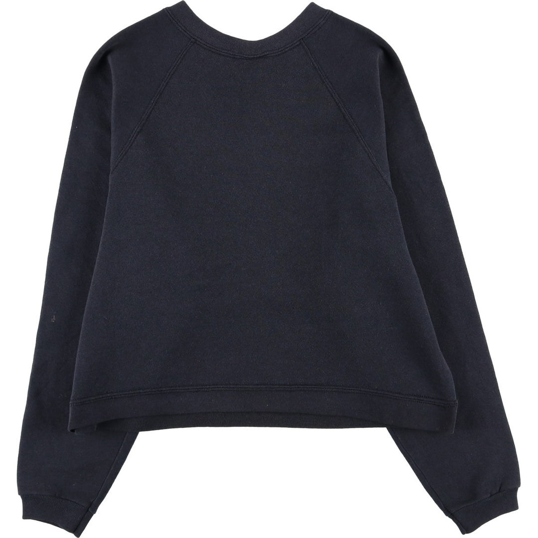 90'S MICKEY UNLIMITED Minnie Mouse cropped sweatshirt, Made in USA, Women's Size Small cotton black type Vintage Second Hand