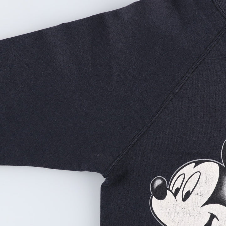 90'S MICKEY UNLIMITED Minnie Mouse cropped sweatshirt, Made in USA, Women's Size Small cotton black type Vintage Second Hand
