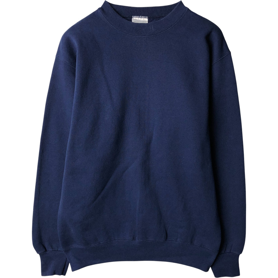 Vintage 90'S TULTEX plain blank sweatshirt, made in the USA, men's size M cotton blue type Vintage Second Hand