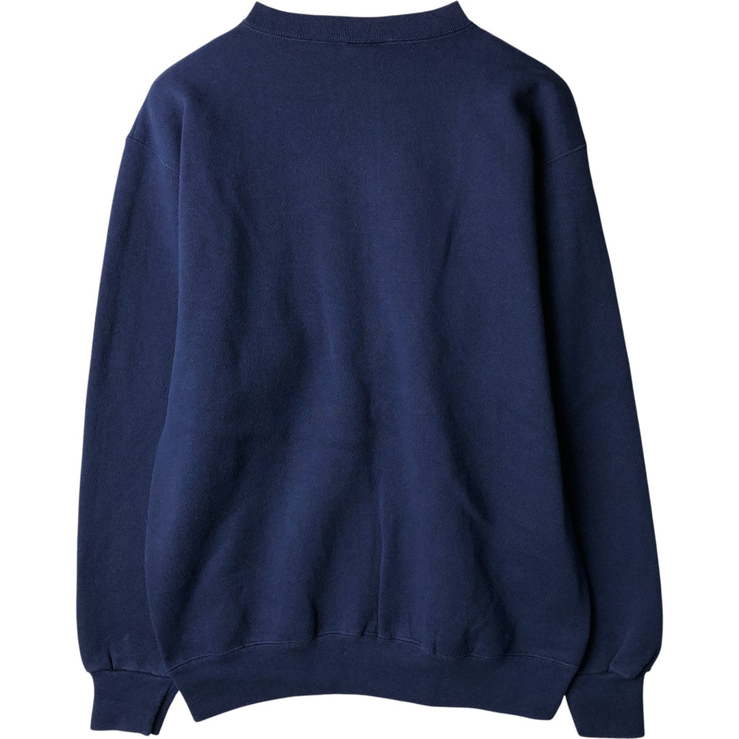 Vintage 90'S TULTEX plain blank sweatshirt, made in the USA, men's size M cotton blue type Vintage Second Hand