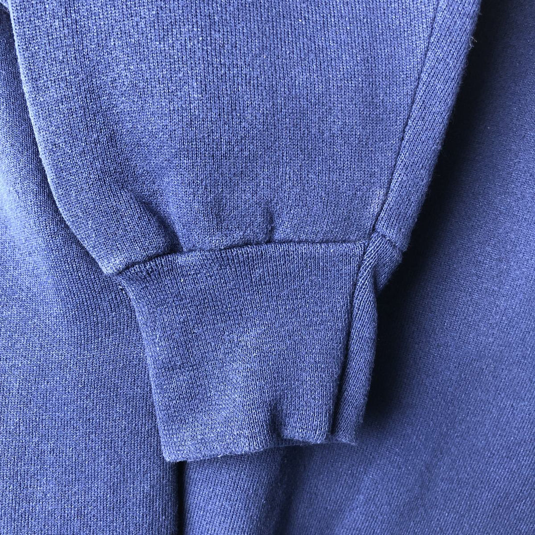 Vintage 90'S TULTEX plain blank sweatshirt, made in the USA, men's size M cotton blue type Vintage Second Hand