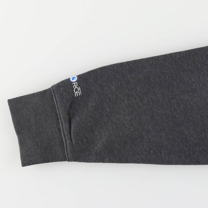 Carhartt Relaxed Fit Half-Zip Sweatshirt, Men's Size L cotton Charcoal Vintage Second Hand