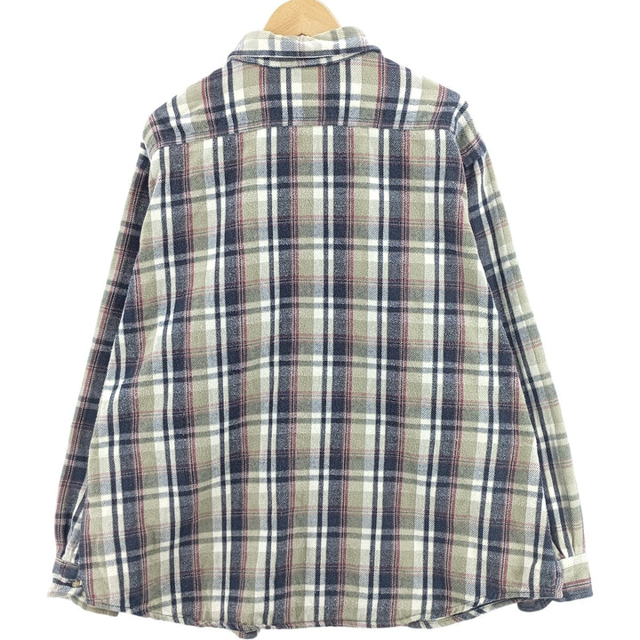 Carhartt Long Sleeve Flannel Check Shirt, Men's XL unclear Khaki type Vintage Second Hand