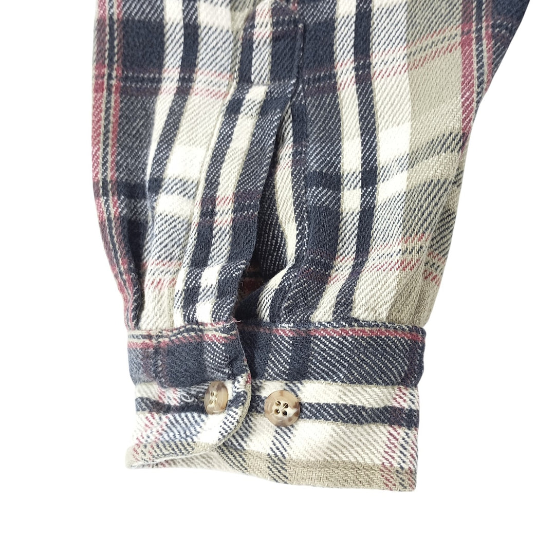 Carhartt Long Sleeve Flannel Check Shirt, Men's XL unclear Khaki type Vintage Second Hand
