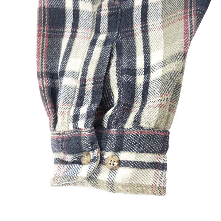 Carhartt Long Sleeve Flannel Check Shirt, Men's XL unclear Khaki type Vintage Second Hand