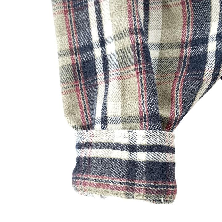 Carhartt Long Sleeve Flannel Check Shirt, Men's XL unclear Khaki type Vintage Second Hand