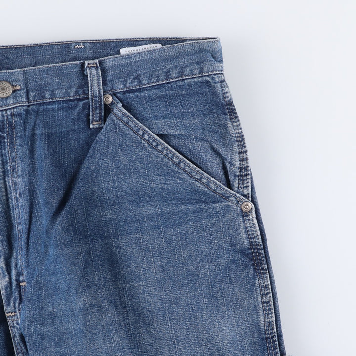 00'S Wrangler CARPENTER denim painter pants for men, equivalent to w36 cotton blue type Vintage Second Hand