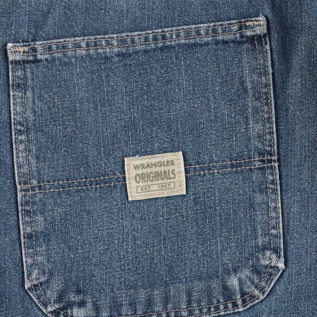 00'S Wrangler CARPENTER denim painter pants for men, equivalent to W34 cotton blue type Vintage Second Hand