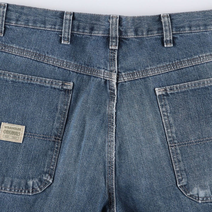 00'S Wrangler CARPENTER denim painter pants for men, equivalent to W34 cotton blue type Vintage Second Hand