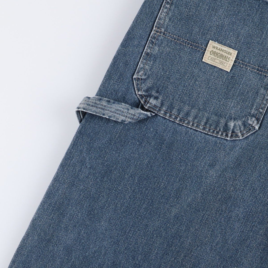 00'S Wrangler CARPENTER denim painter pants for men, equivalent to W34 cotton blue type Vintage Second Hand