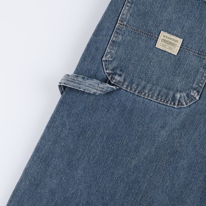 00'S Wrangler CARPENTER denim painter pants for men, equivalent to W34 cotton blue type Vintage Second Hand