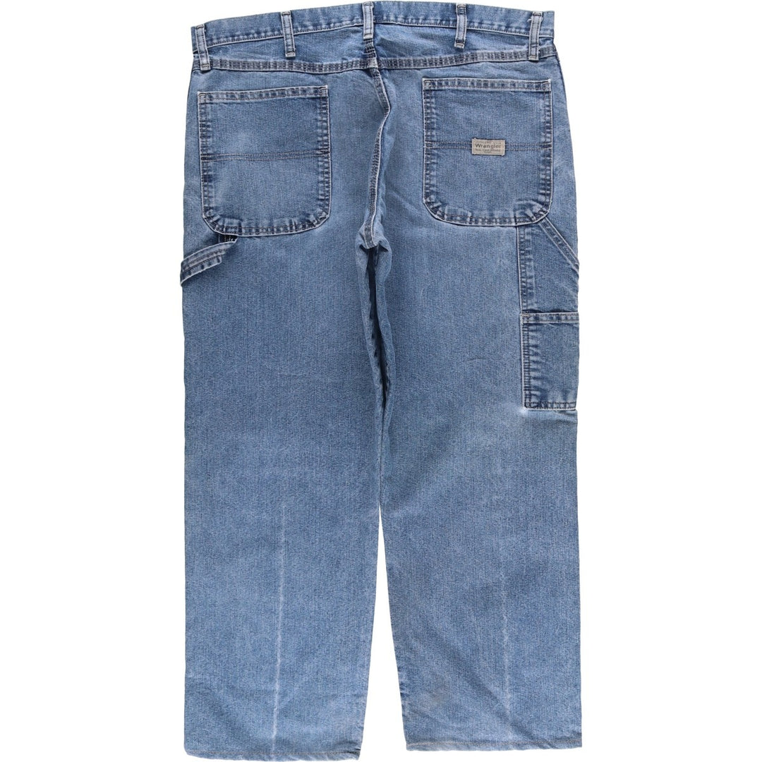 00'S Wrangler CARPENTER denim painter pants for men, equivalent to w37 cotton blue type Vintage Second Hand