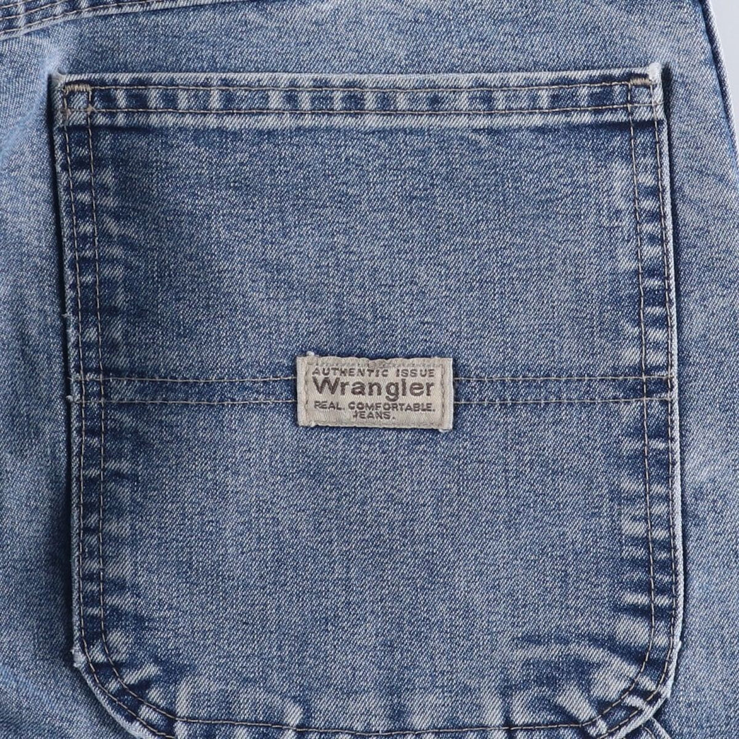 00'S Wrangler CARPENTER denim painter pants for men, equivalent to w37 cotton blue type Vintage Second Hand