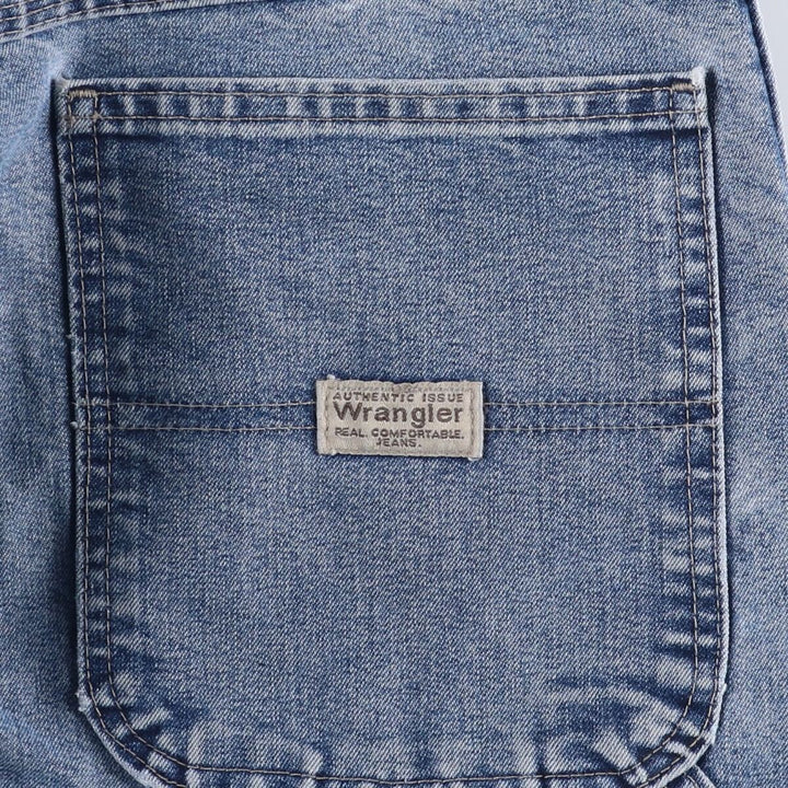 00'S Wrangler CARPENTER denim painter pants for men, equivalent to w37 cotton blue type Vintage Second Hand