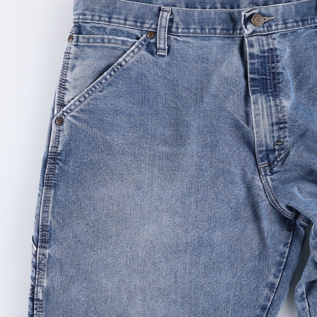 00'S Wrangler CARPENTER denim painter pants for men, equivalent to w37 cotton blue type Vintage Second Hand