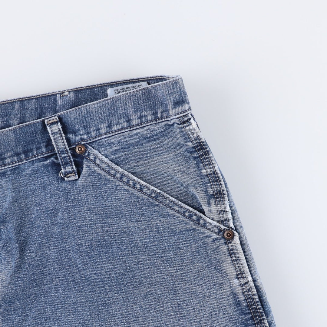 00'S Wrangler CARPENTER denim painter pants for men, equivalent to w37 cotton blue type Vintage Second Hand