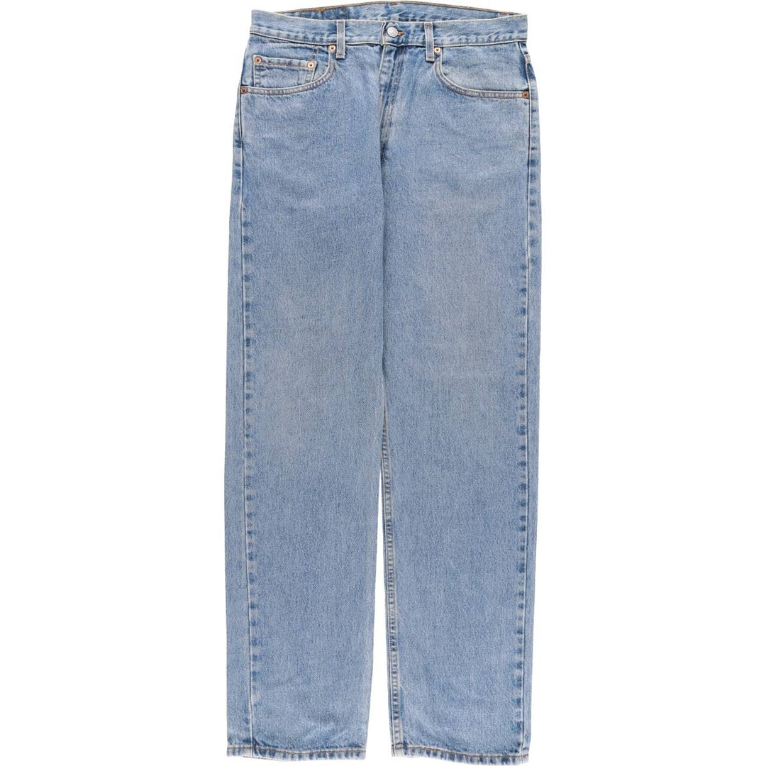 00'S Levi's 505 REGULAR FIT STRAIGHT LEG tapered denim pants made in USA men's w33 equivalent cotton blue type Vintage Second Hand