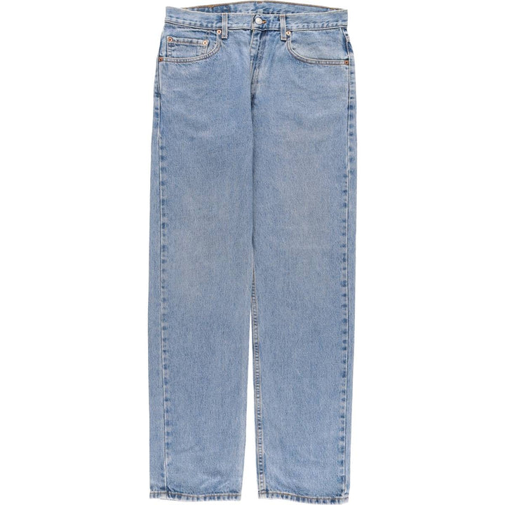 00'S Levi's 505 REGULAR FIT STRAIGHT LEG tapered denim pants made in USA men's w33 equivalent cotton blue type Vintage Second Hand