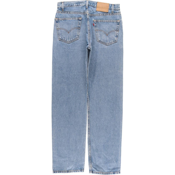 00'S Levi's 505 REGULAR FIT STRAIGHT LEG tapered denim pants made in USA men's w33 equivalent cotton blue type Vintage Second Hand