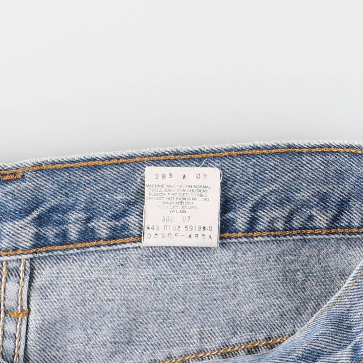 00'S Levi's 505 REGULAR FIT STRAIGHT LEG tapered denim pants made in USA men's w33 equivalent cotton blue type Vintage Second Hand