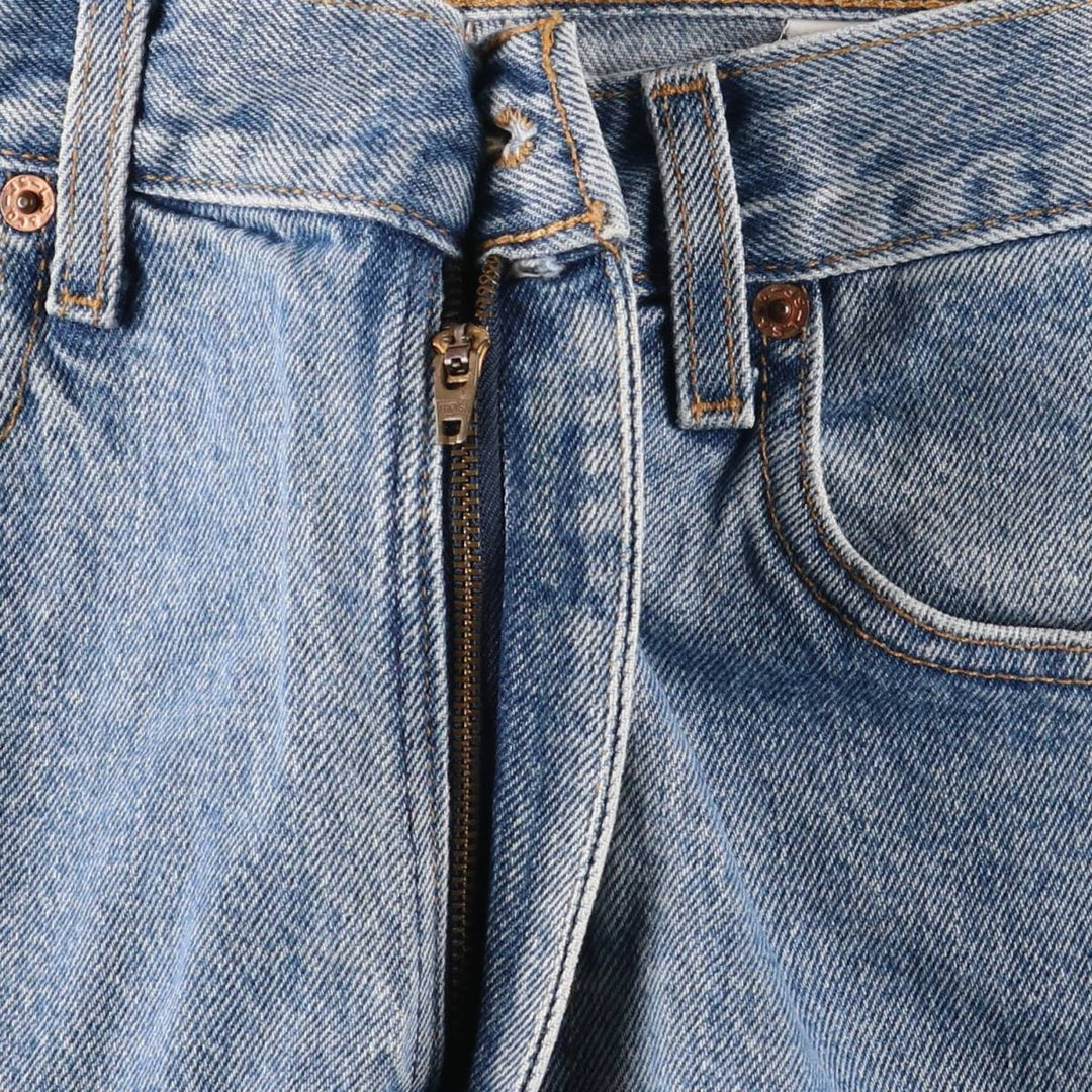 00'S Levi's 505 REGULAR FIT STRAIGHT LEG tapered denim pants made in USA men's w33 equivalent cotton blue type Vintage Second Hand