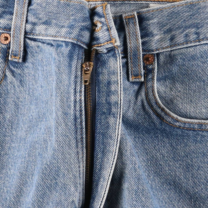 00'S Levi's 505 REGULAR FIT STRAIGHT LEG tapered denim pants made in USA men's w33 equivalent cotton blue type Vintage Second Hand