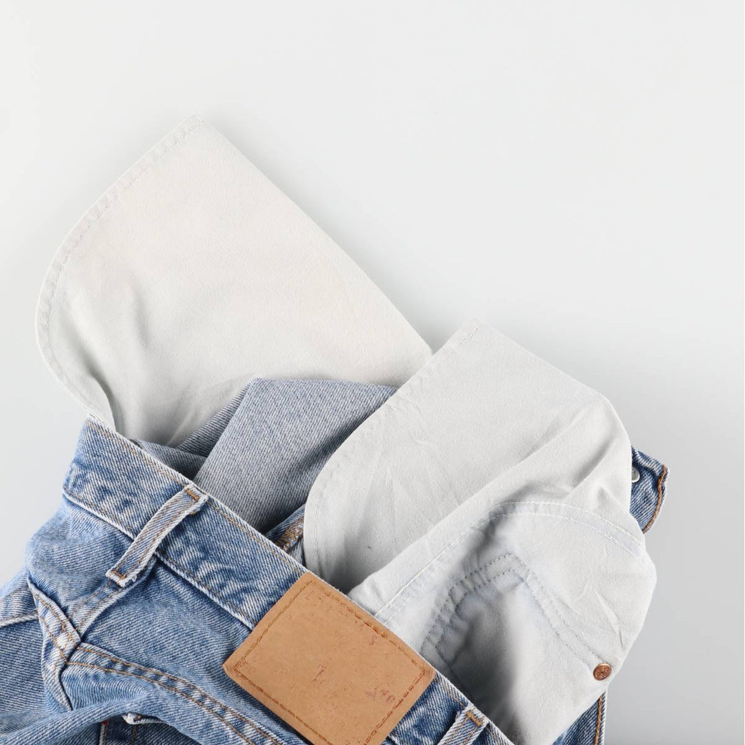 00'S Levi's 505 REGULAR FIT STRAIGHT LEG tapered denim pants made in USA men's w33 equivalent cotton blue type Vintage Second Hand