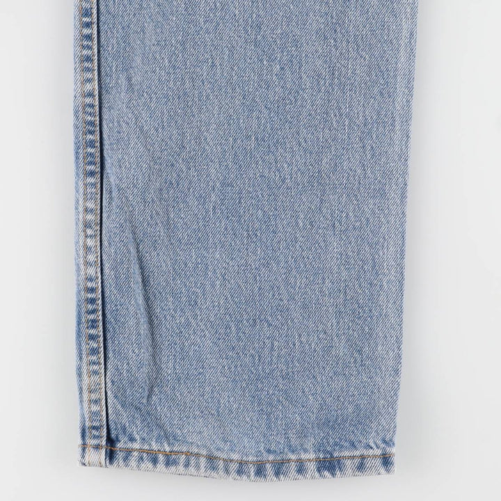00'S Levi's 505 REGULAR FIT STRAIGHT LEG tapered denim pants made in USA men's w33 equivalent cotton blue type Vintage Second Hand