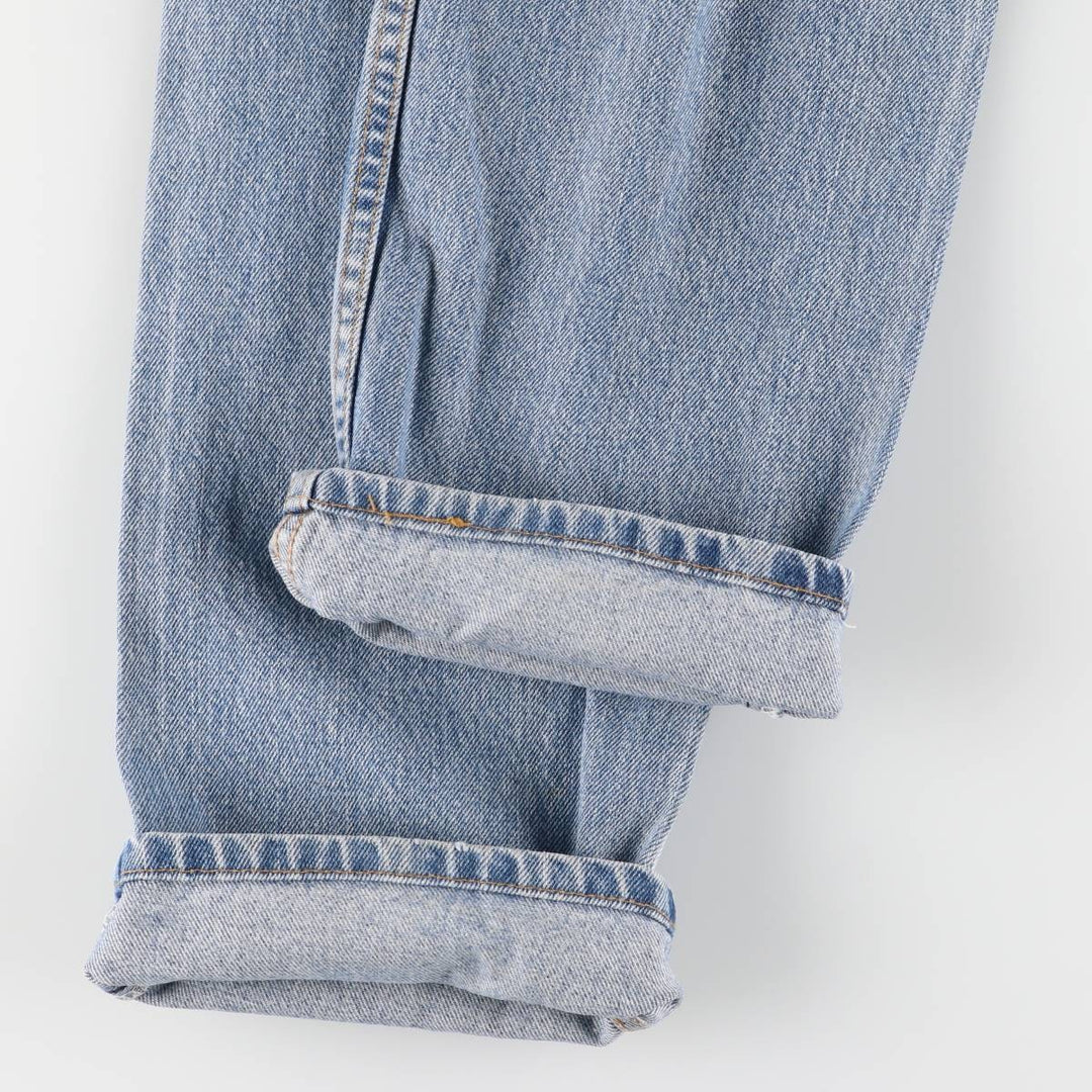 00'S Levi's 505 REGULAR FIT STRAIGHT LEG tapered denim pants made in USA men's w33 equivalent cotton blue type Vintage Second Hand