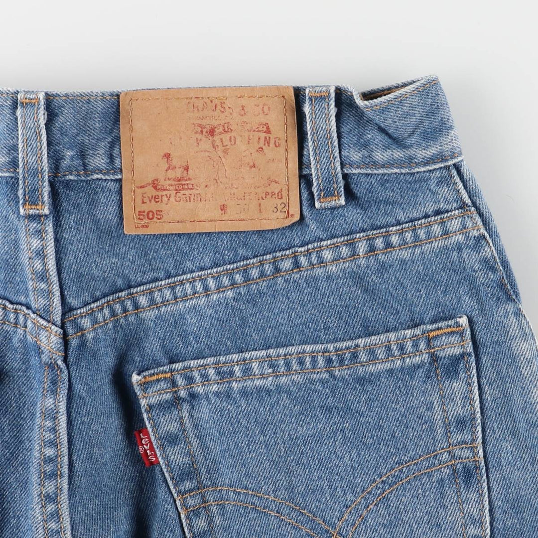 2000'S Levi's 505 Regular Fit Straight Leg Tapered Denim Pants, Made in USA, Men's Size W29 cotton blue type Vintage Second Hand