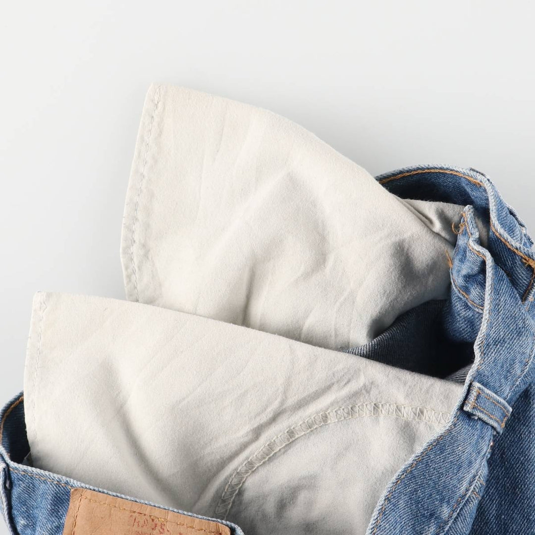 2000'S Levi's 505 Regular Fit Straight Leg Tapered Denim Pants, Made in USA, Men's Size W29 cotton blue type Vintage Second Hand