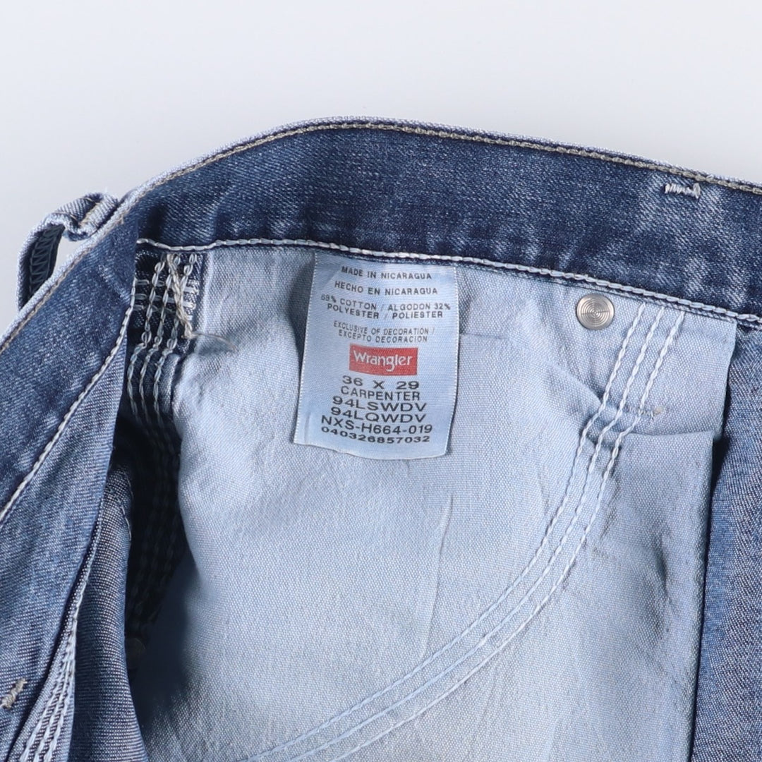 Wrangler Carpenter Denim Painter Pants, Men's, W37, Vintage cotton blue type Vintage Second Hand