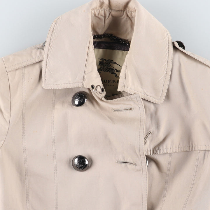 Burberry's LONDON trench coat, women's size M cotton Beige type Vintage Second Hand