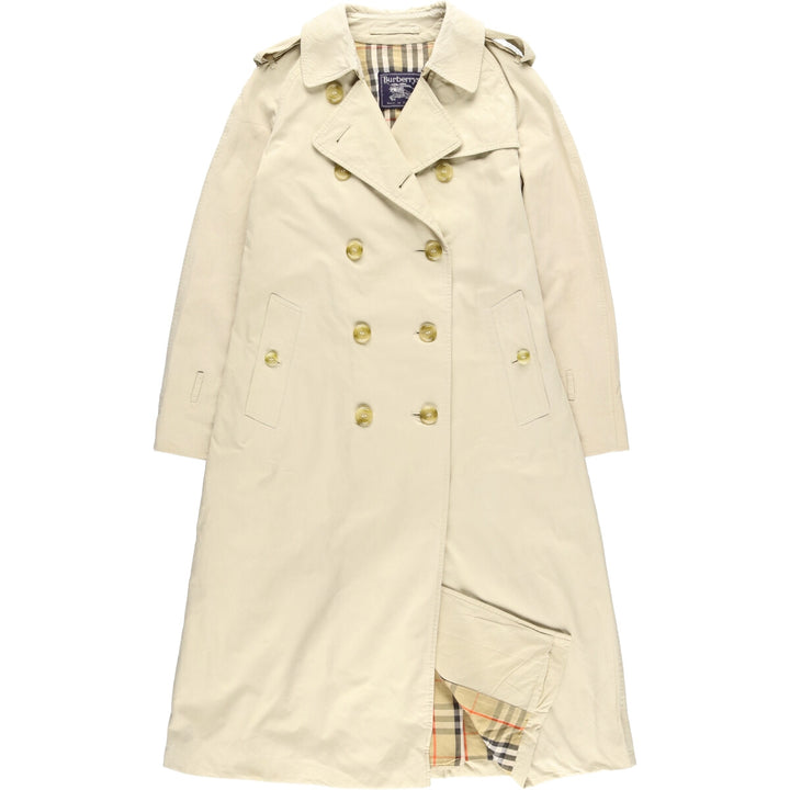 80'S Burberry's 100% cotton trench coat, made in England, women's, size M, vintage cotton Beige type Vintage Second Hand