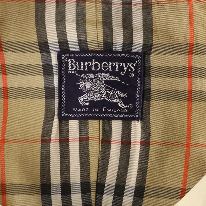 80'S Burberry's 100% cotton trench coat, made in England, women's, size M, vintage cotton Beige type Vintage Second Hand