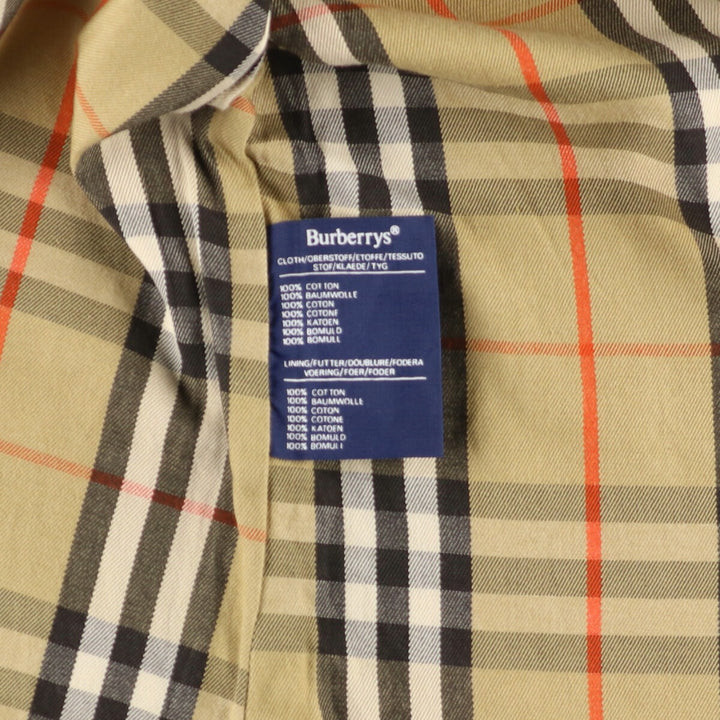 80'S Burberry's 100% cotton trench coat, made in England, women's, size M, vintage cotton Beige type Vintage Second Hand