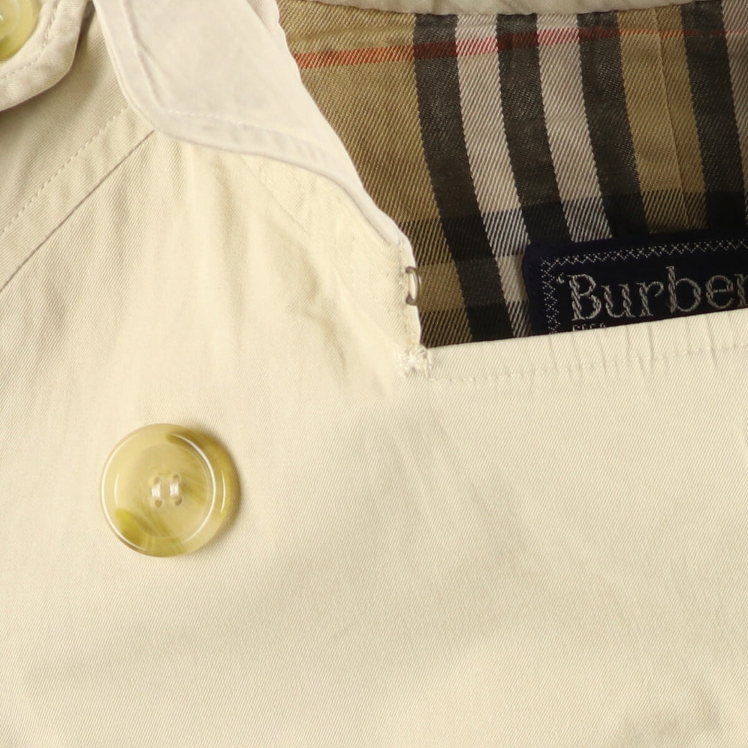 80'S Burberry's 100% cotton trench coat, made in England, women's, size M, vintage cotton Beige type Vintage Second Hand