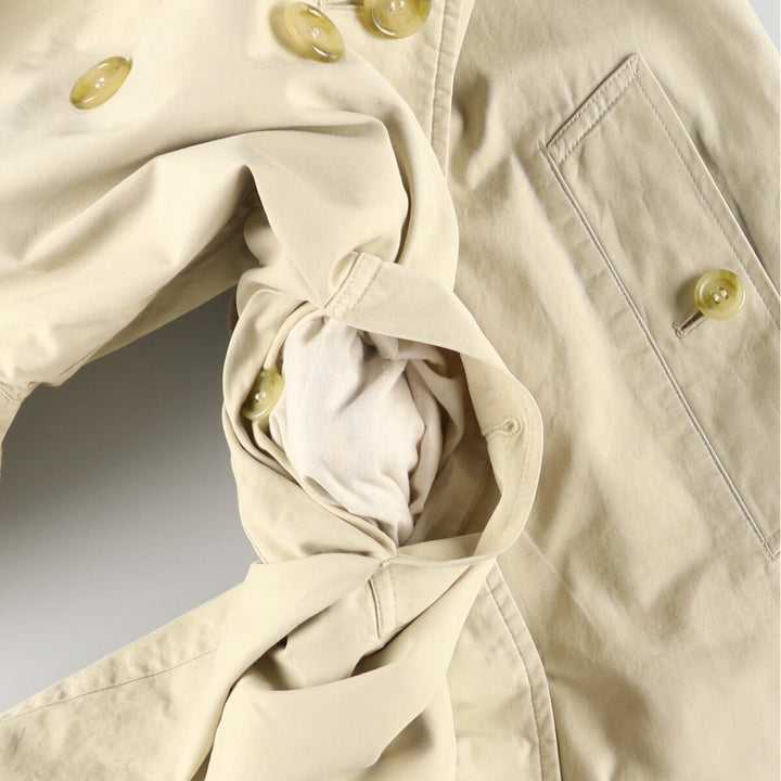 80'S Burberry's 100% cotton trench coat, made in England, women's, size M, vintage cotton Beige type Vintage Second Hand
