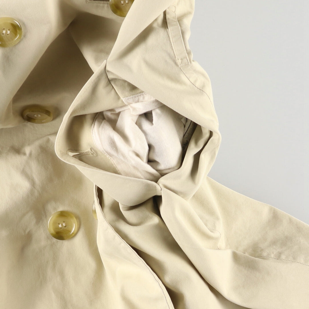 80'S Burberry's 100% cotton trench coat, made in England, women's, size M, vintage cotton Beige type Vintage Second Hand