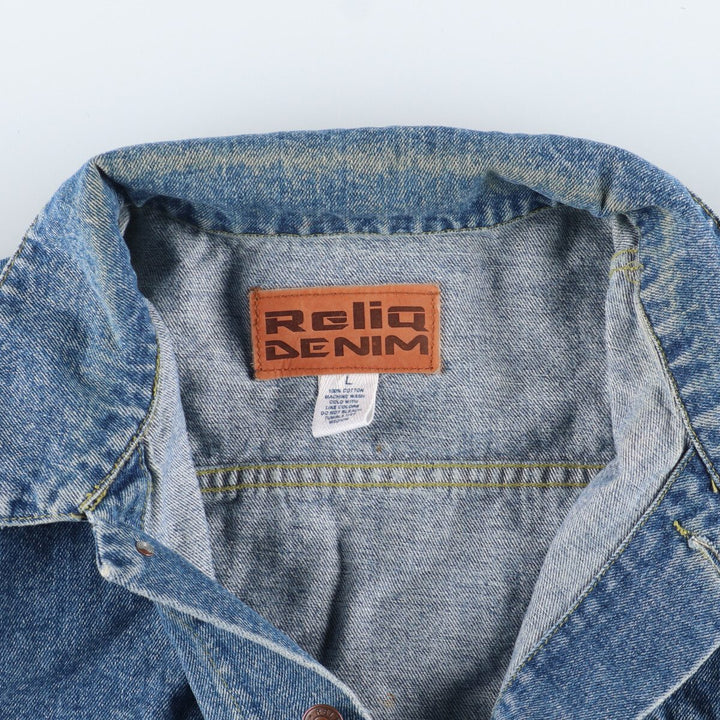 RELIQ DENIM denim jacket, denim jacket, men's L /eaa420043