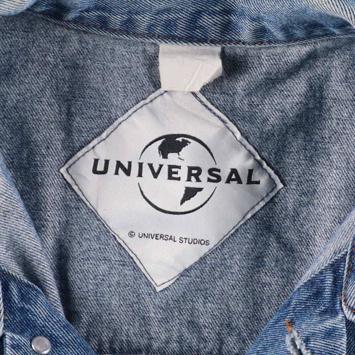 UNIVERSAL STUDIO Universal Studios Back Embroidery Denim Jacket Men's XXL /eaa420044