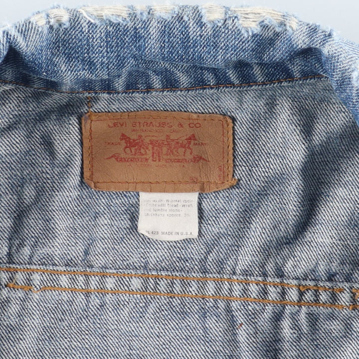 80'S Levi's denim jacket, denim jacket, made in USA, men's M, vintage /eaa420046