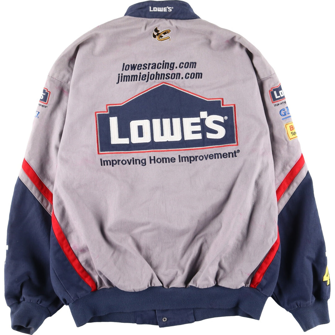 CHASE AUTHENTICS Racing Jacket, Men's Size L cotton gray type Vintage Second Hand