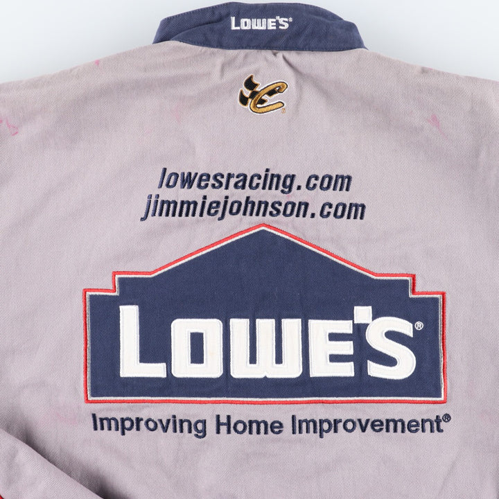 CHASE AUTHENTICS Racing Jacket, Men's Size L cotton gray type Vintage Second Hand