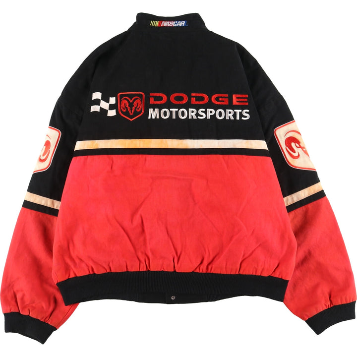 RACING CHAMPIONS DODGE Dodge Racing Jacket, Men's XL cotton black type Vintage Second Hand